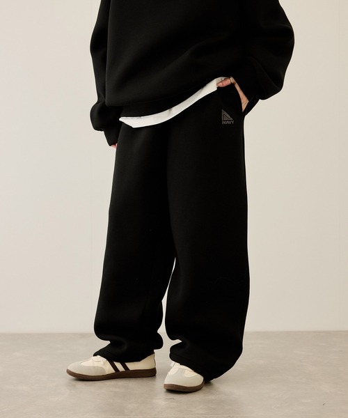 NAVY（ネイビー）の「nAvy ポンチワイドパンツ（スウェットパンツ・メンズ・グレー/ブラウン/ブラック・M/S/XL/L）」の22枚目の写真