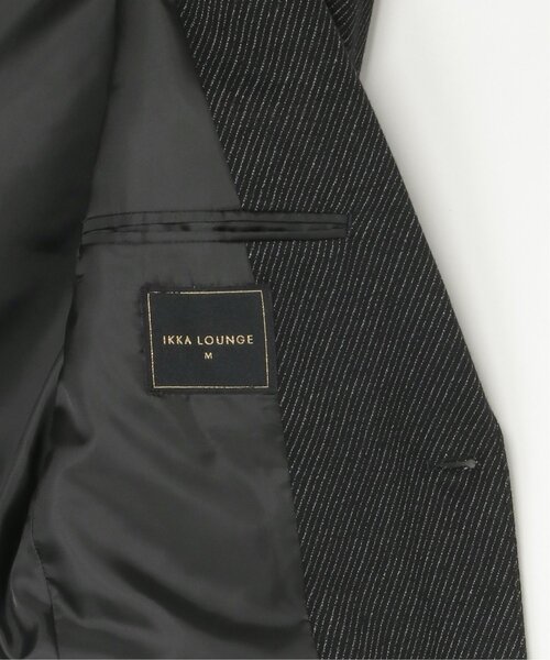 IKKA LOUNGE(イッカラウンジ)の「【セットアップ対応】BLKウールミックスジャージジャケット(テーラードジャケット・メンズ・ネイビー/グレー・M/L/XL)」の11枚目の写真