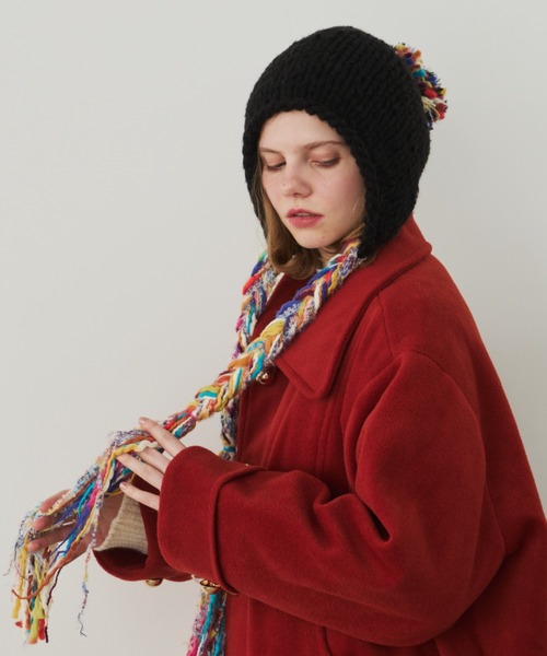 カラフル毛糸ニット帽（ニットキャップ/ビーニー）｜Unitage