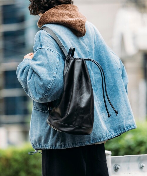 Roen バッグ　レザー　y2k ボンサック 撥水 カウレザー ボンサック ショルダーバッグ（ショルダーバッグ