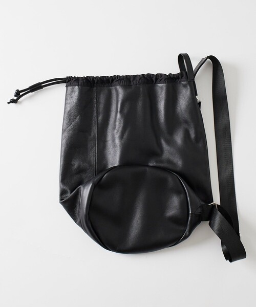 セール】撥水 カウレザー ボンサック ショルダーバッグ（ショルダー