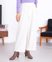 GALLORIA | 【キレメクパンツ】２WAYストレッチ起毛ゆるワイドパンツ(その他パンツ)