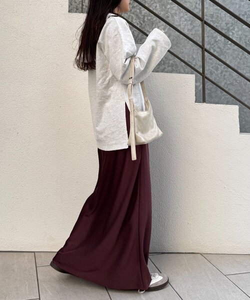 CIAOPANIC TYPY（チャオパニックティピー）の「ダメージ裏毛ロゴフーディー（Tシャツ/カットソー・レディース・ブラウン/チャコールグレー/オフホワイト・ONE SIZE）」の11枚目の写真