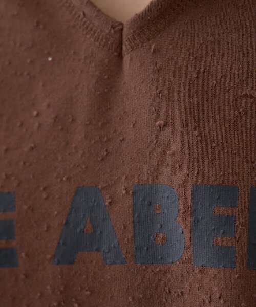 CIAOPANIC TYPY（チャオパニックティピー）の「ダメージ裏毛ロゴフーディー（Tシャツ/カットソー・レディース・ブラウン/チャコールグレー/オフホワイト・ONE SIZE）」の17枚目の写真