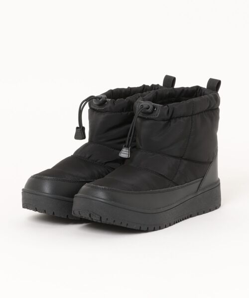 ASBee（アスビー）の「sesenta セセンタ レディース ボア付きキルティングウィンターブーツ【防水/滑りにくい/幅広/防寒/あったかボアライナー】ショートブーツ 250517（ブーツ・レディース・ベージュ系その他/ブラック・23.0cm/23.5cm/24.0cm/24.5cm/25.0cm）」の2枚目の写真
