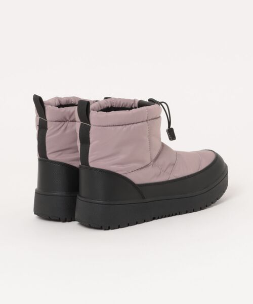 ASBee（アスビー）の「sesenta セセンタ レディース ボア付きキルティングウィンターブーツ【防水/滑りにくい/幅広/防寒/あったかボアライナー】ショートブーツ 250517（ブーツ・レディース・ベージュ系その他/ブラック・23.0cm/23.5cm/24.0cm/24.5cm/25.0cm）」の3枚目の写真