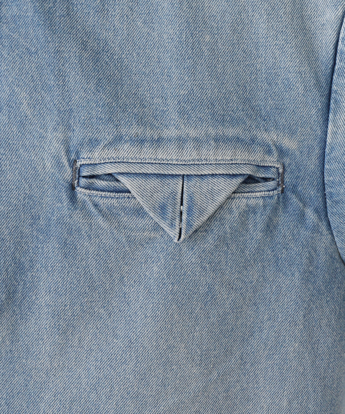 KURO（クロ）の「KURO DENIM HALF COAT 964180：コート（その他アウター・レディース・ブルー・MEDIUM）」の14枚目の写真