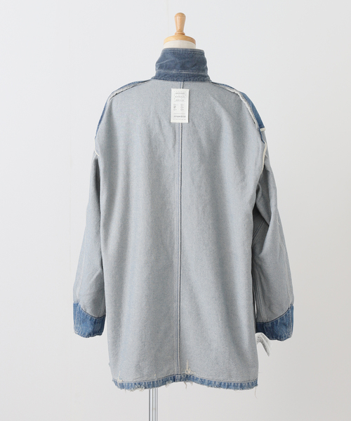 KURO（クロ）の「KURO DENIM HALF COAT 964180：コート（その他アウター・レディース・ブルー・MEDIUM）」の17枚目の写真