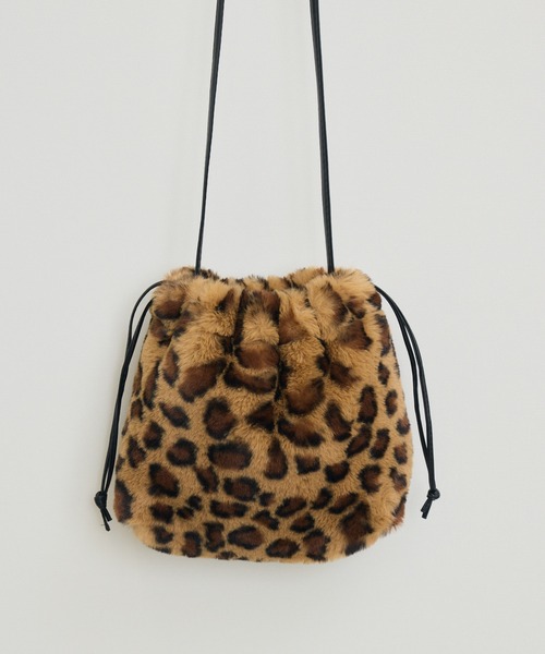 KATHARINE ROSS（キャサリンロス）の「【KATHARINE ROSS】エコファー　巾着ショルダーバッグ（ショルダーバッグ・レディース・モカ/その他1/ブラック/グレー・MEDIUM）」の19枚目の写真