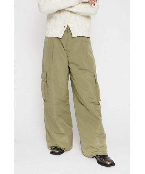 LAGUA GEM(ラグアジェム)の「WARM POCKET パンツ(カーゴパンツ・レディース・ブラック/カーキ/グレー・X-SMALL/SMALL/MEDIUM)」の3枚目の写真