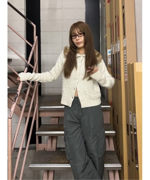 LAGUA GEM(ラグアジェム)の「WARM POCKET パンツ(カーゴパンツ・レディース・ブラック/カーキ/グレー・X-SMALL/SMALL/MEDIUM)」の22枚目の写真