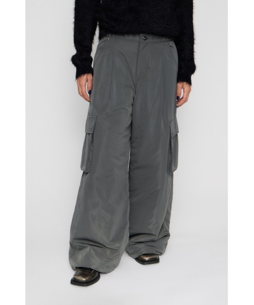LAGUA GEM(ラグアジェム)の「WARM POCKET パンツ(カーゴパンツ・レディース・ブラック/カーキ/グレー・X-SMALL/SMALL/MEDIUM)」の10枚目の写真