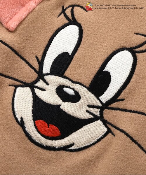 Tom＆Jerry（トムアンドジェリー）の「【リンク】トムとジェリー もちふわあったかカバーオール（ロンパース・キッズ・ブラウン/グレー・60/70/80）」の7枚目の写真