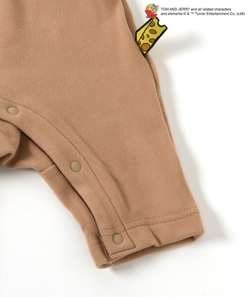 Tom＆Jerry（トムアンドジェリー）の「【リンク】トムとジェリー もちふわあったかカバーオール（ロンパース・キッズ・ブラウン/グレー・60/70/80）」の12枚目の写真