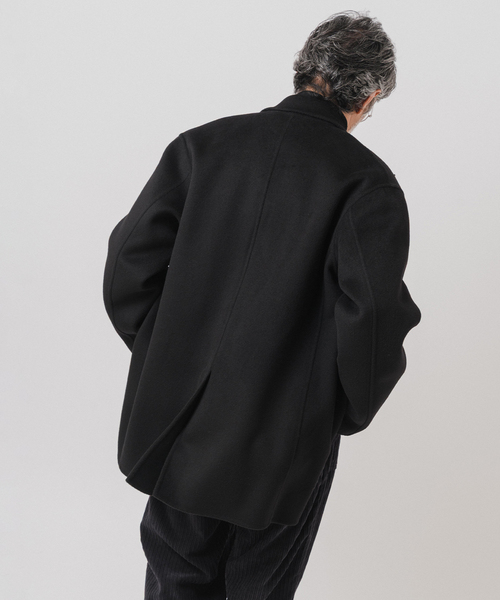 セール】E. ウールカシミヤ Wフェイス コート（チェスターコート