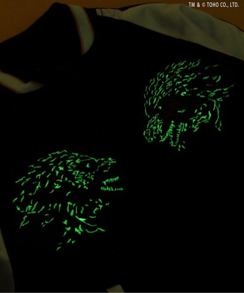 BREEZE（ブリーズ）の「【ゴジラ】 蓄光刺繍リバーシブルスカジャン（大人）（スカジャン・メンズ・ブラック・LARGE/MEDIUM）」の11枚目の写真