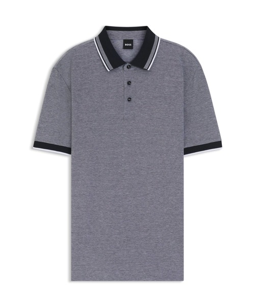 セール】オックスフォードコットンピケ ポロシャツ ロゴディテール