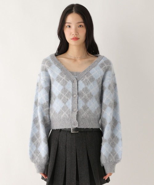 Heather（ヘザー）の「シャギーアーガイルニット2P　612874（アンサンブル・レディース・ブラウン/グレー/アイボリー・FREE）」の21枚目の写真