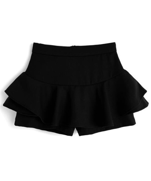 Ada.(エイダ)の「【Mellfy】フリルキュロット(スカート・レディース・ベージュ/ブラック/オフホワイト・S/M)」の8枚目の写真