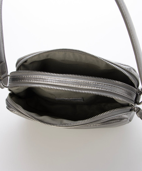 cache cache(カシュ カシュ)の「カシュカシュ cachecache / ダブルジップ2wayショルダー(ショルダーバッグ・レディース・シルバー/チョコ/ブラック・FREE)」の18枚目の写真