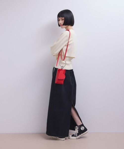 ADAM ET ROPE'（アダムエロペ）の「【WEB限定】マルチポーチ付きショルダーバッグ（ショルダーバッグ・レディース・シルバー/ブラック/ブラウン/レッド・FREE）」の18枚目の写真