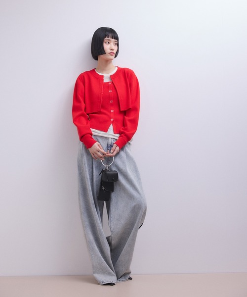 ADAM ET ROPE'（アダムエロペ）の「【WEB限定】マルチポーチ付きショルダーバッグ（ショルダーバッグ・レディース・シルバー/ブラック/ブラウン/レッド・FREE）」の19枚目の写真