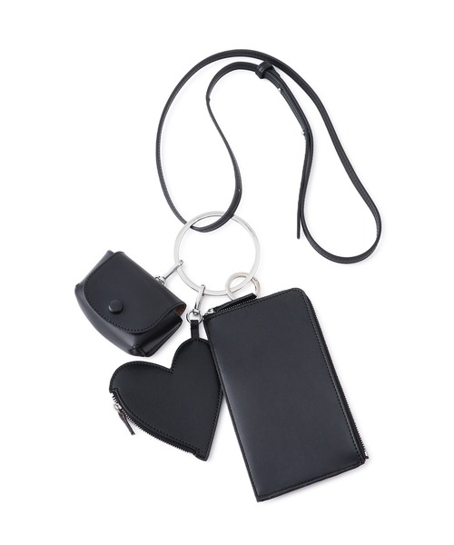 ADAM ET ROPE'（アダムエロペ）の「【WEB限定】マルチポーチ付きショルダーバッグ（ショルダーバッグ・レディース・シルバー/ブラック/ブラウン/レッド・FREE）」の6枚目の写真