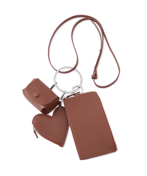 ADAM ET ROPE'（アダムエロペ）の「【WEB限定】マルチポーチ付きショルダーバッグ（ショルダーバッグ・レディース・シルバー/ブラック/ブラウン/レッド・FREE）」の10枚目の写真