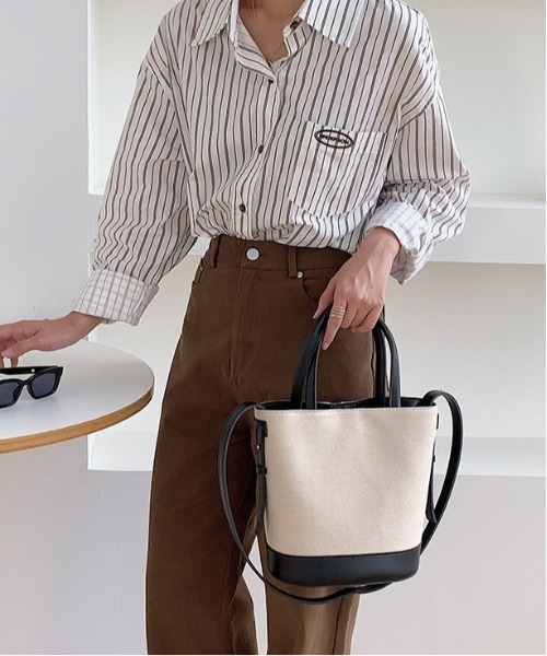 BACKYARD FAMILY（バックヤードファミリー）の「ショルダーバッグ バッグ 斜めがけ 大容量 bag5212（ショルダーバッグ・レディース・ホワイト/ブラック/ブラウン/ベージュ・FREE）」の12枚目の写真