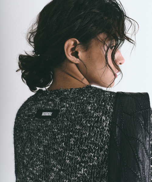 NICK&NICOLE(ニックアンドニコール)の「NICOLE BOKASHI DAMAGE KNIT_BLACK(ニット/セーター・レディース・その他・FREE)」の3枚目の写真