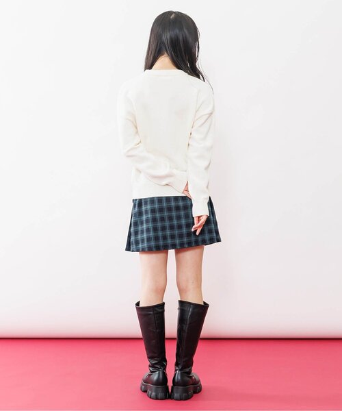 algy（アルジー）の「シャギーりぼんニット（ニット/セーター・キッズ・サックスブルー/オフホワイト/グリーン・XX-SMALL/X-SMALL/MEDIUM/SMALL）」の17枚目の写真