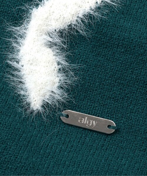 algy（アルジー）の「シャギーりぼんニット（ニット/セーター・キッズ・サックスブルー/オフホワイト/グリーン・XX-SMALL/X-SMALL/MEDIUM/SMALL）」の8枚目の写真