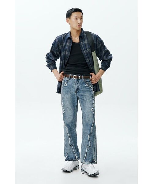 AVANDRESS(アバンドレス )の「アースティンチェックシャツネイビー(シャツ/ブラウス・レディース・その他・MEDIUM/LARGE/X-LARGE)」の5枚目の写真