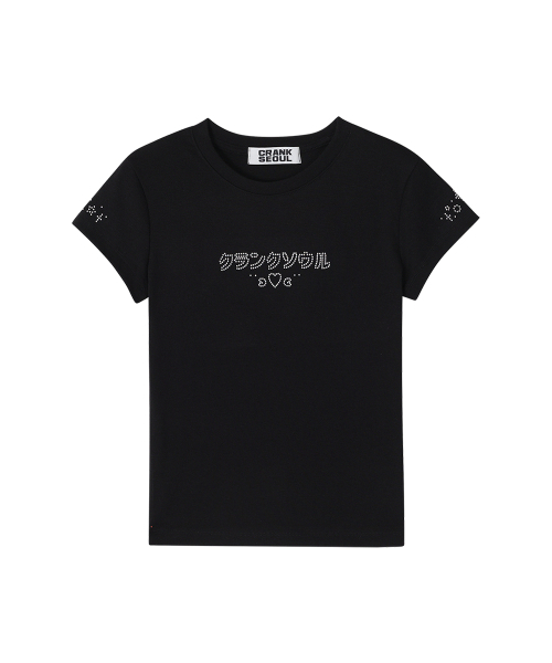 CRANK(クランク)の「レタリングホットフィックストップ_ブラック(Tシャツ/カットソー・レディース・その他・FREE)」の4枚目の写真