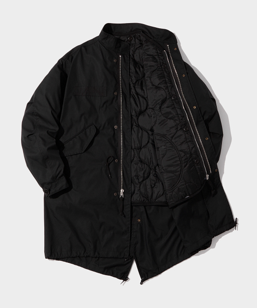 OUTSTANDING(アウトスタンディング)の「M-65 FISHTAIL PARKA_BLACK(ミリタリージャケット・メンズ・その他・SMALL/MEDIUM/LARGE)」の2枚目の写真