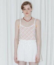 FLOWER PATTERN SLEEVELESS (OFF WHITE)
