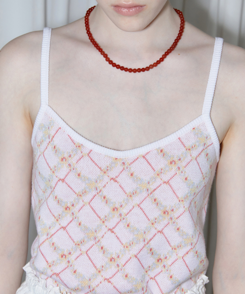 SINOON(シヌーン)の「FLOWER PATTERN SLEEVELESS (OFF WHITE)(ニット/セーター・レディース・アイボリー・FREE)」の4枚目の写真