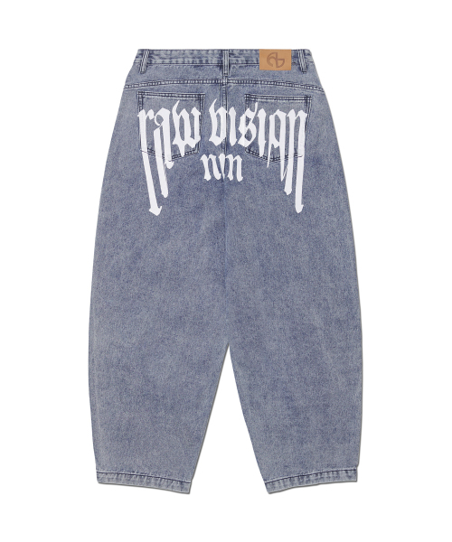 NOMANUAL(NOMANUAL)の「RAW VISION DENIM PANTS - WHITE BLUE(デニムパンツ・レディース・その他・X-SMALL/SMALL/MEDIUM/LARGE)」の1枚目の写真