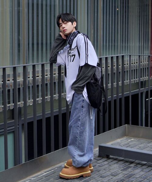 NOMANUAL(NOMANUAL)の「RAW VISION DENIM PANTS - WHITE BLUE(デニムパンツ・レディース・その他・X-SMALL/SMALL/MEDIUM/LARGE)」の4枚目の写真