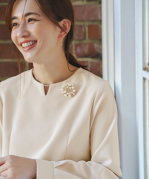ANY SIS(エニィスィス)の「【2SET】セレモニー セットアップ(セットアップ・レディース・ネイビー系/ベージュ系・X-SMALL)」の8枚目の写真