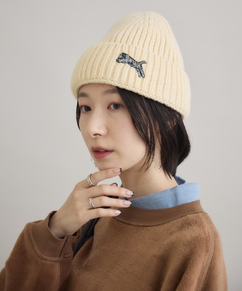 Paradise Picnic(パラダイスピクニック)の「TRANOI. ニットキャップ(ニットキャップ/ビーニー・レディース・アイボリー/ブラック/チャコールグレー・FREE)」の2枚目の写真