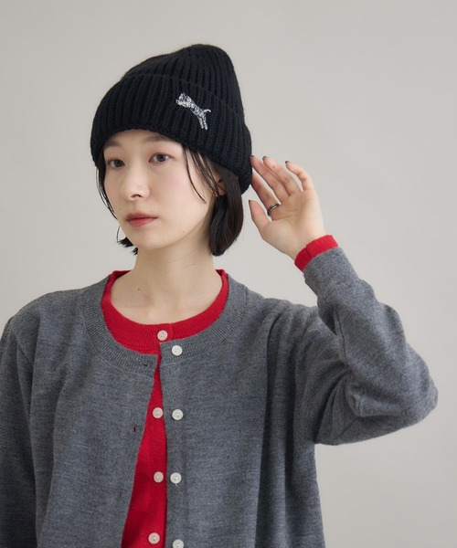 Paradise Picnic(パラダイスピクニック)の「TRANOI. ニットキャップ(ニットキャップ/ビーニー・レディース・アイボリー/ブラック/チャコールグレー・FREE)」の22枚目の写真