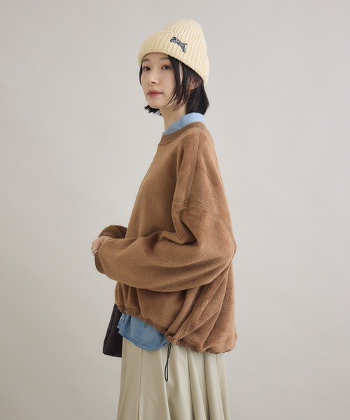 Paradise Picnic(パラダイスピクニック)の「TRANOI. ニットキャップ(ニットキャップ/ビーニー・レディース・アイボリー/ブラック/チャコールグレー・FREE)」の18枚目の写真