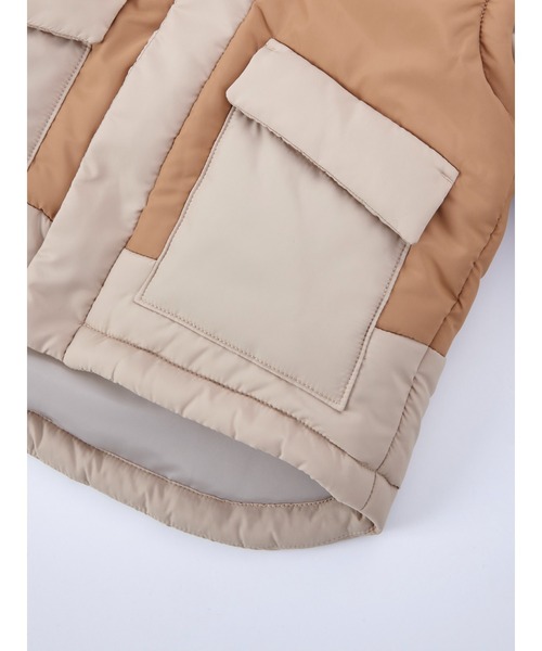 Ocean&Ground（オーシャン&グラウンド）の「Jr.2WAY BIGｼﾞｬｹｯﾄ（ブルゾン・キッズ・オリーブ/ベージュ・150/160）」の4枚目の写真