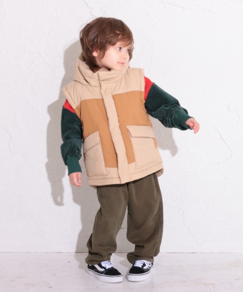 Ocean&Ground（オーシャン&グラウンド）の「Jr.2WAY BIGｼﾞｬｹｯﾄ（ブルゾン・キッズ・オリーブ/ベージュ・150/160）」の22枚目の写真