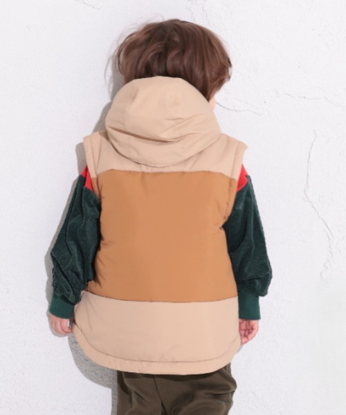 Ocean&Ground（オーシャン&グラウンド）の「Jr.2WAY BIGｼﾞｬｹｯﾄ（ブルゾン・キッズ・オリーブ/ベージュ・150/160）」の21枚目の写真