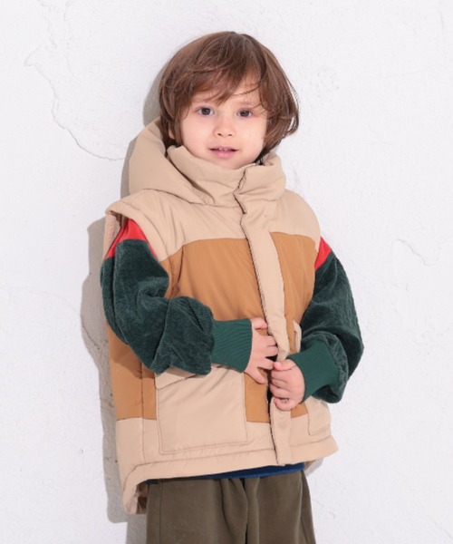 Ocean&Ground（オーシャン&グラウンド）の「Jr.2WAY BIGｼﾞｬｹｯﾄ（ブルゾン・キッズ・オリーブ/ベージュ・150/160）」の19枚目の写真