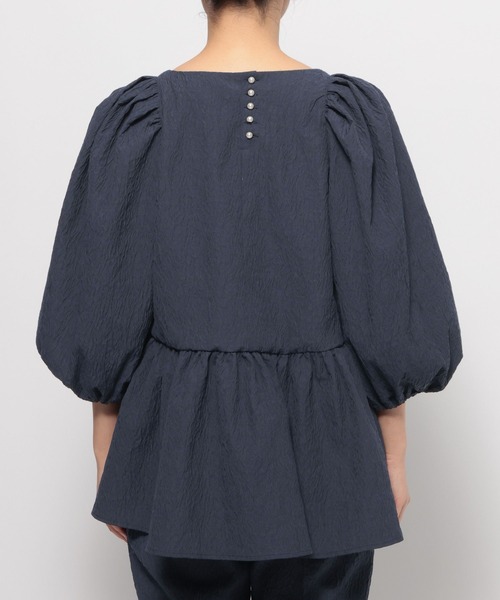 LOWRYS FARM(ローリーズファーム)の「daymeジャガードブラウス 628649(シャツ/ブラウス・レディース・ブラック/ネイビー・MEDIUM/LARGE)」の22枚目の写真
