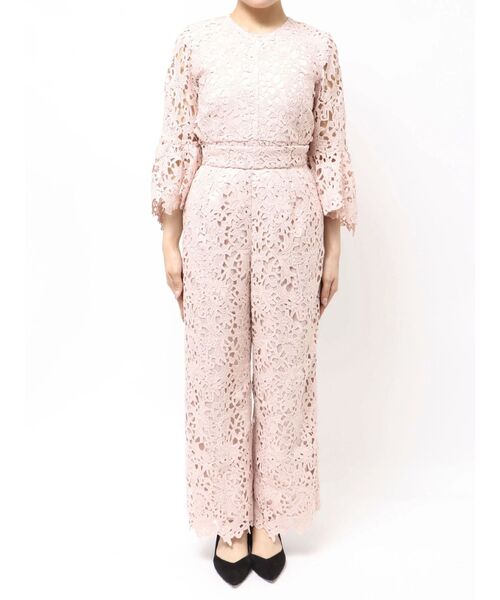 TONAL(トーナル)の「フラワーレースワイドパンツ(その他パンツ・レディース・ネイビー/ピンク/オフホワイト・SMALL/MEDIUM)」の14枚目の写真
