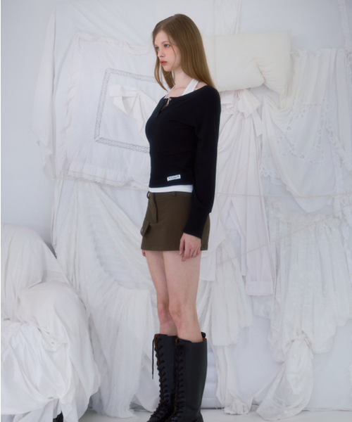 ROSEFRANTZ（ロゼフランツ）の「Pocket Mini Skirt [Khaki]（スカート・レディース・カーキ・OS）」の3枚目の写真